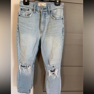 Two pair of Abercrombie mom jeans